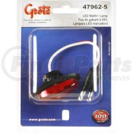 47962-5 by GROTE - MicroNova® LED Clearance / Marker Light - Red, with Grommet, Multi Pack