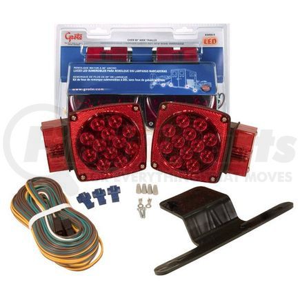 65450-5 by GROTE - STT LAMP, TRAILER LAMP KIT, RED, LED, OVER 80", WITHOUT SIDE MARKERS