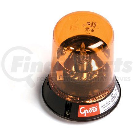 76063 by GROTE - Belt Drive Rotating Beacon, Yellow, 24 Volt