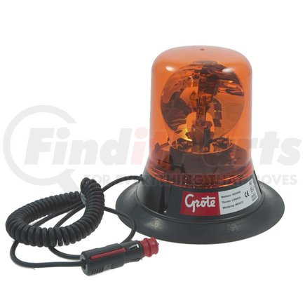 76053 by GROTE - Belt Drive Rotating Beacon, Yellow