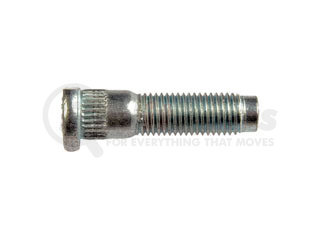 610-376 by DORMAN - M12-1.50 Serrated Wheel Stud With Clip Head - 13.82mm Knurl, 49mm Length