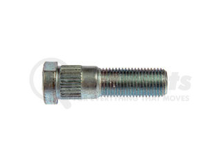 610-502 by DORMAN - M14-1.50 Serrated Wheel Stud With Clip Head - 16.02mm Knurl, 50mm Length