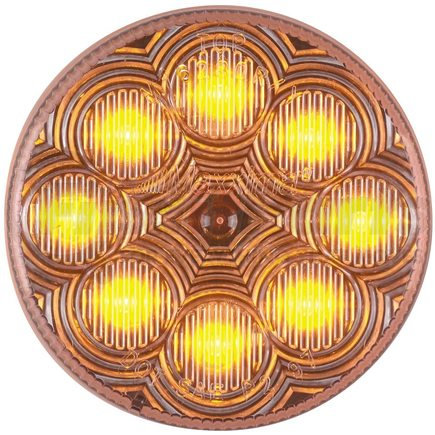 M16280YCL by MAXXIMA - Side Marker Light - 2-1/2", 8 Amber Vantage LEDs with Clear Lens
