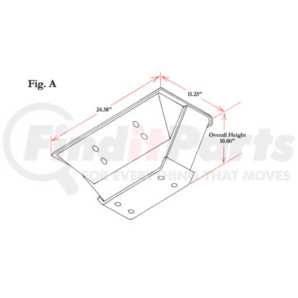 1679301 by HUTCHENS - MOUNTING BRACKET-H900, 10.00 HI