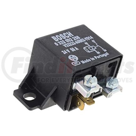 0332002258 by BOSCH - Power Relay 24V, 50A, 4 Terminals, SPST, Continuous