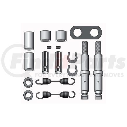 Haldex CQ67397 Drum Brake Hardware Kit Dana Spicer 12-1/4" Brakes - Bolted Spider Hardware Kit