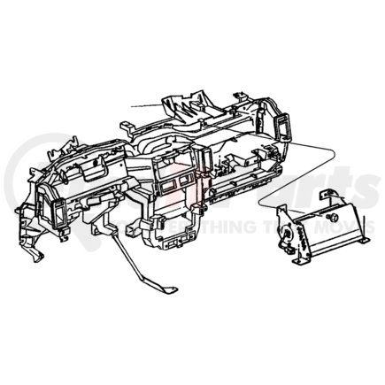 55116286AB by CHRYSLER - DUCT. Extension, Right. Instrument Panel. Diagram 13