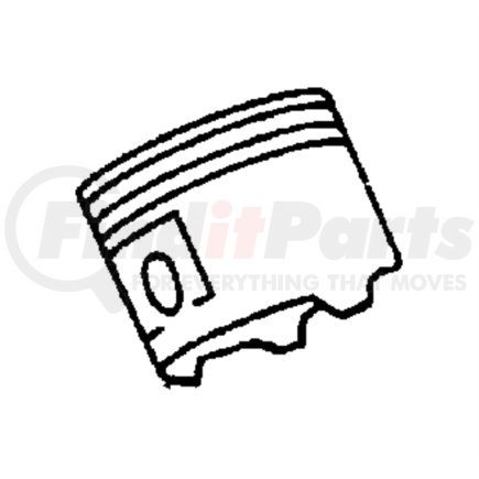 68067509AA by CHRYSLER - PISTON AND PIN, PISTON PIN AND ROD. B-Size. Diagram 2