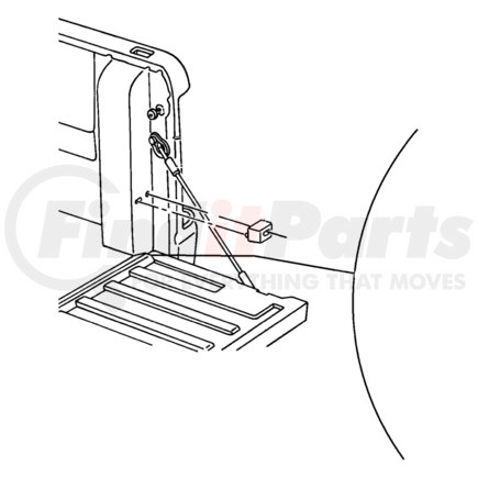 55275020 by CHRYSLER - Tailgate Hinge Reinforcement - Passenger Side, fits 1994-2001 Dodge Ram 1500