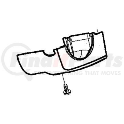 5GW80DX9AE by CHRYSLER - SHROUD. Lower, Manual Transmission, Upper, Upper And Lower. Steering Column. Diagram 5