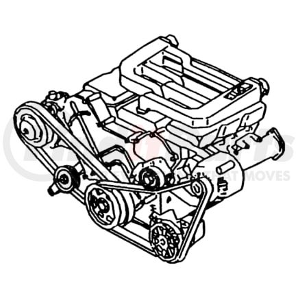 04892479AB by CHRYSLER - BELT. Engine Block Heater. Accessory Drive, Alt. and Power Steering. Diagram 2