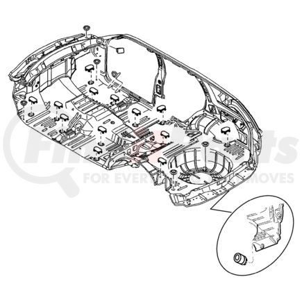 55135856AB by CHRYSLER - PLUG. Body. Diagram 15