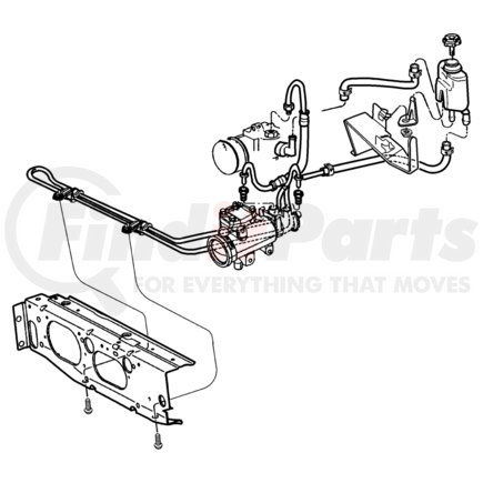 52087766 by CHRYSLER - Power Steering Pump Reservoir Bracket - fits 1994-2001 Jeep Cherokee