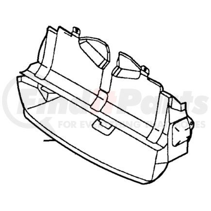 MB909679 by CHRYSLER - DUCT. Front Bumper Air Guide. Diagram 7