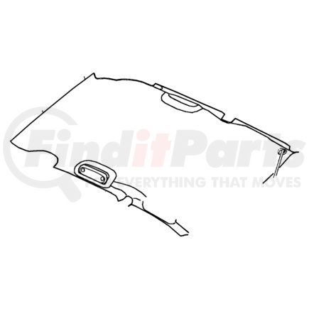 1EK29DK5AA by CHRYSLER - VISOR. Left, Right. Illuminated, W/Mirror. Illuminated Visor. Diagram 1