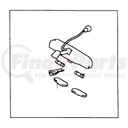 MB938230 by CHRYSLER - MIRROR. Inside Rear View. Diagram 6