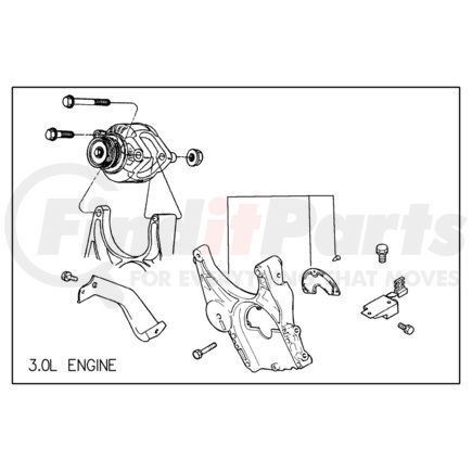 MD149003 by CHRYSLER - BRACKET. Intake Manifold. Diagram 12