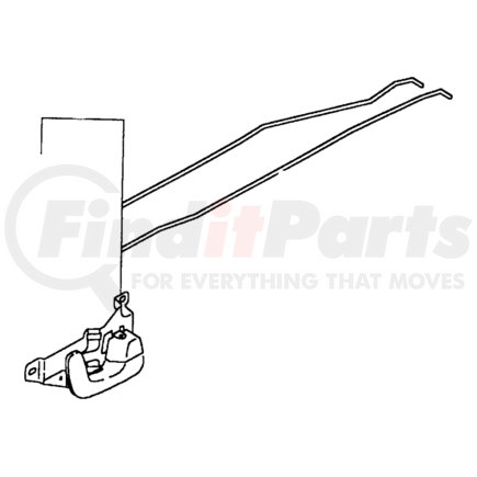 MR169023 by CHRYSLER - LINK. Left. Remote Handle to Latch. Diagram 18
