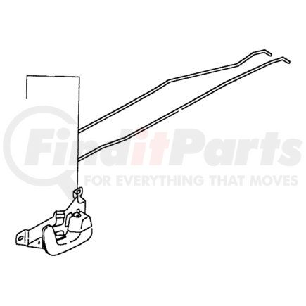 MB923680 by CHRYSLER - ROD. Right. Inside Handle to Latch. Diagram 10