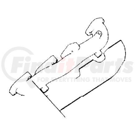 MD096958 by CHRYSLER - Exhaust Manifold - Driver Side, fits 6 Cyl 3.0L Engine