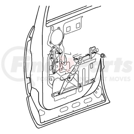 55276116AD by CHRYSLER - REGULATOR. Right. Rear Door Window. Diagram 1