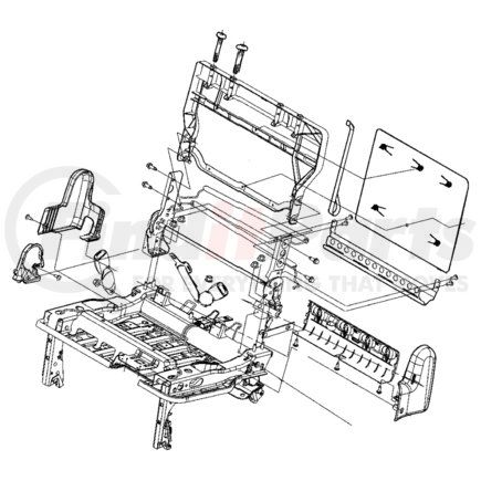 1AM151J3AA by CHRYSLER - Seat Back Panel - Rear, fits 2005-2007 Chrysler Town & Country