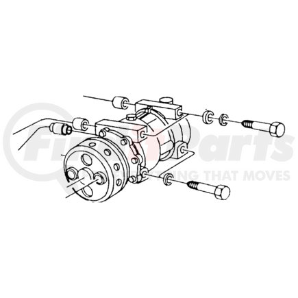 55036678 by CHRYSLER - SPACER. Mounting. A/C Compressor. Diagram 7