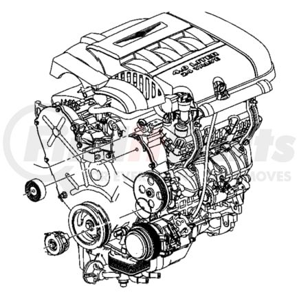 04593805AB by CHRYSLER - TENSIONER. Belt. Diagram 3