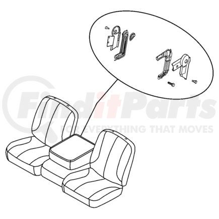 1DG751D5AA by CHRYSLER - CUSHION. Front Seat. 20% Center. Diagram 11
