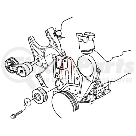 04536154AE by CHRYSLER - TENSIONER. Belt. Diagram 36