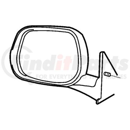 55077122AG by CHRYSLER - MIRROR. Right. Outside Rearview. Diagram 1