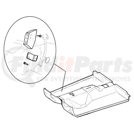 55115067 by CHRYSLER - BRACKET. Foot Rest. Diagram 4