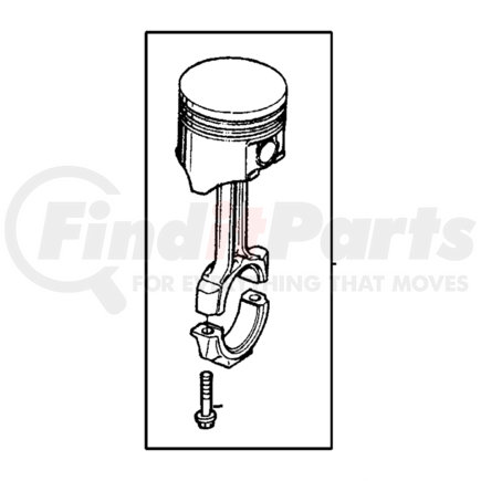 68067617AA by CHRYSLER - PISTON PIN AND ROD. Diagram 13