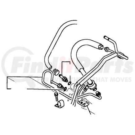 MB910674 by CHRYSLER - CLAMP. Power Steering Hose. Diagram 23