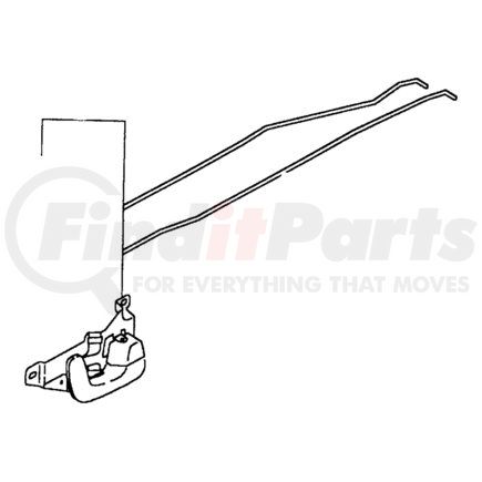 MB923678 by CHRYSLER - Door Latch Rod - Passenger Side, Remote Handle to Latch