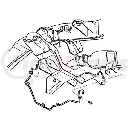 52009682AB by CHRYSLER - Air Brake Hose - Passenger Side, fits 2000-2001 Dodge Ram 1500