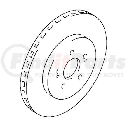 MR389724 by CHRYSLER - ROTOR. Brake. Diagram 22