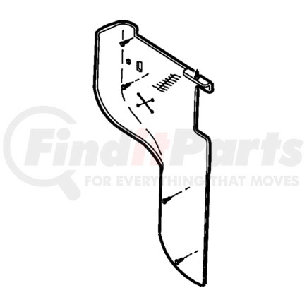 52028631AC by CHRYSLER - SEAL. Right. Rad Grille Supt To A/C. Diagram 3