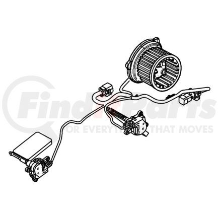 56045569AC by CHRYSLER - CASE, HARNESS, WIRING. Left, Rear. A/C and HEATER, A/C And Heater Vacuum, Heater and A/C, Heater And A/C Unit. Diagram 10