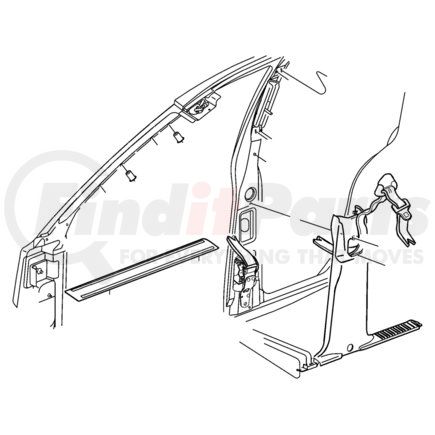 5HD63TL2AC by CHRYSLER - HANDLE, MOLDING. Left, Right. A-PILLAR, Roof Grab. Diagram 1