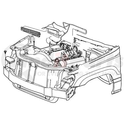 55116489AB by CHRYSLER - VACUUM HARNESS. Heater and A/C. Diagram 4