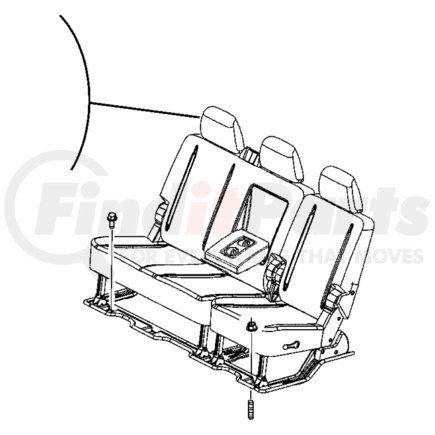 1RH30XDVAA by CHRYSLER - ARMREST. REAR SEAT. Diagram 28