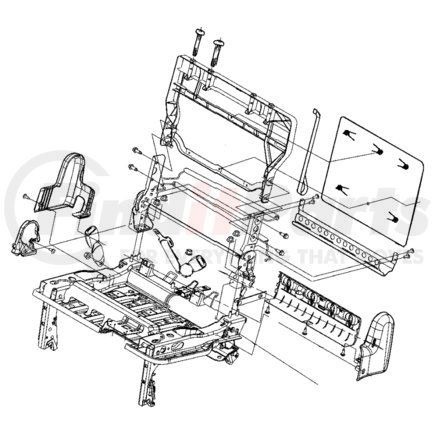 1AL991J3AA by CHRYSLER - COVER. Outboard. Recliner Seat. Diagram 14