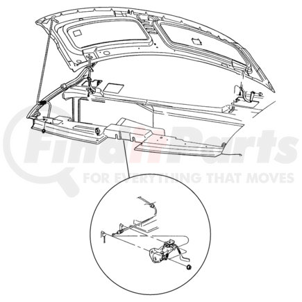 55346928AC by CHRYSLER - STRIKER. Hood Latch. Diagram 2