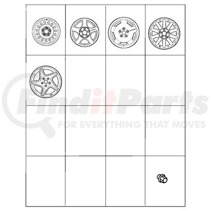 MB929942 by CHRYSLER - WHEEL. Steel. Diagram 1