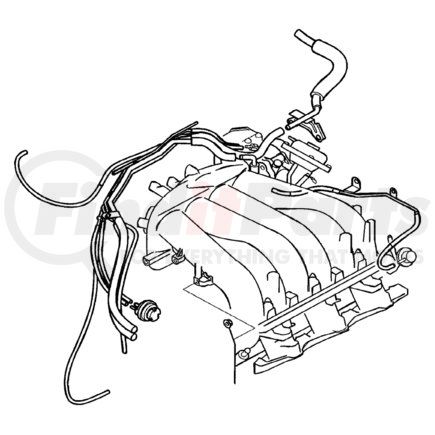 MD367538 by CHRYSLER - HOSE AND PIPE ASSEMBLY. Emissions Vacuum Lines. Diagram 8