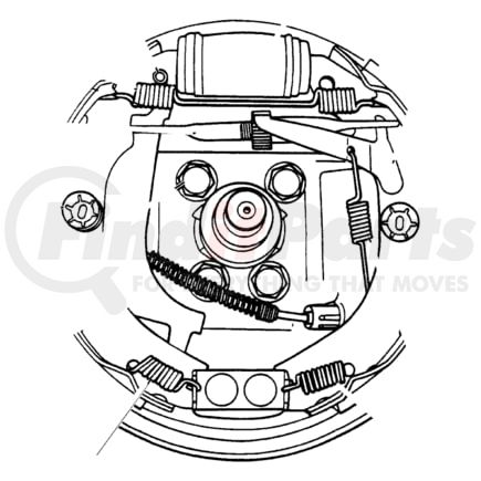 Chrysler 04728870 SHOE AND LINING PACKAGE. Drum. Diagram 7