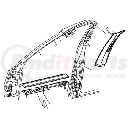 5FX11LAZAC by CHRYSLER - SILL COVER. Left. Interior. Diagram 2