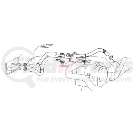 55036926AC by CHRYSLER - HOSE. Heater Return. Diagram 6