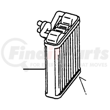 MR315178 by CHRYSLER - CORE. Heater. Diagram 18